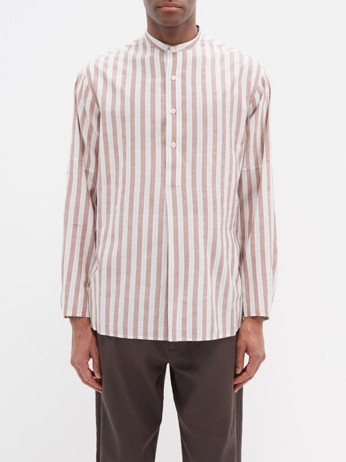 Striped Cotton-blend Shirt