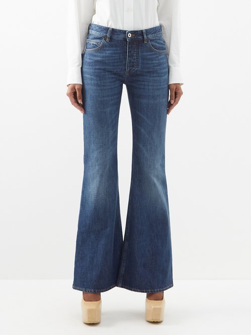 Bottega Veneta - Low-rise Flared Jeans - Womens - Mid Denim
