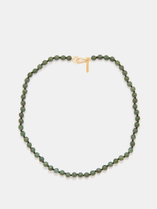 Sophie Buhai Tiny Boule Beaded Jade Necklace