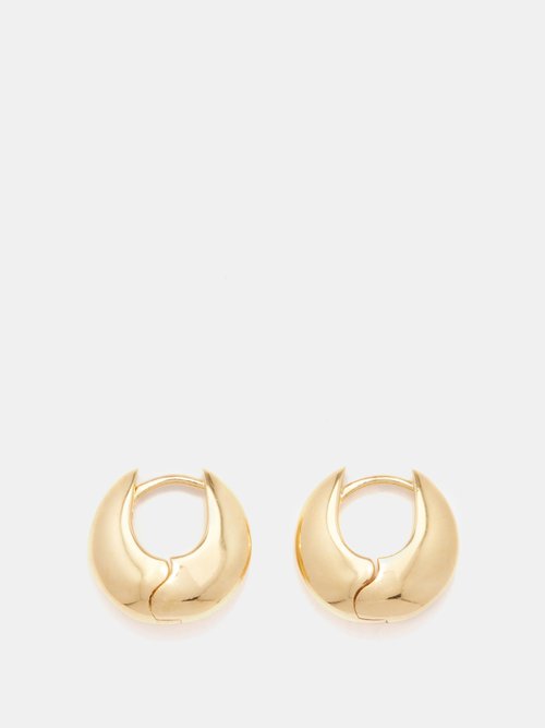 Sophie Buhai Bialy Small Gold Vermeil Hoop Earrings In Yellow Gold