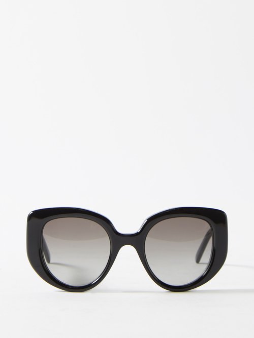 LOEWE Eyewear Oversized Round Cat-eye Acetate Sunglasses