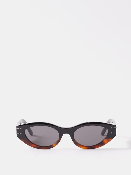 Dior - Diorsignature B51 Cat-eye Acetate Sunglasses - Womens - Black Multi