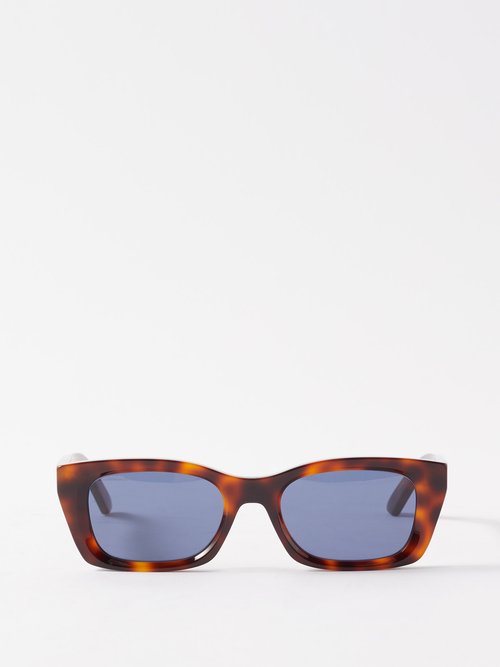 Dior - Diormidnight Tortoiseshell-acetate Sunglasses - Womens - Brown Blue