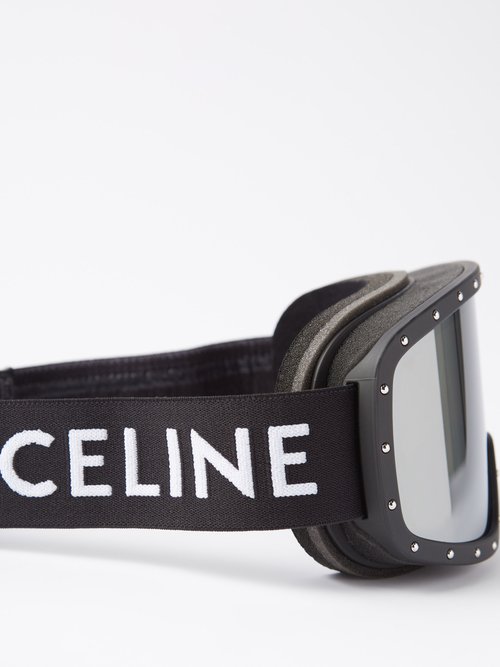 Logo Ski Goggles in Black - Celine Eyewear