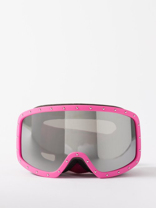 Celine Ski Goggles In Matte Pink/ Smoke Mirror