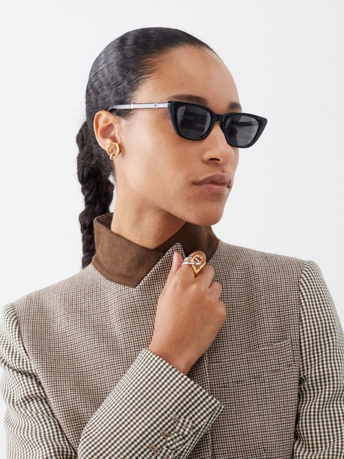 FENDI EYEWEAR Cat-eye acetate sunglasses