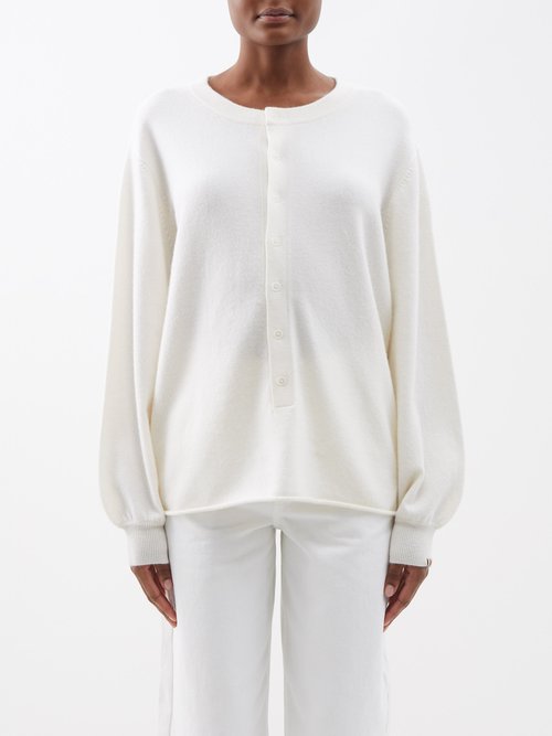 Extreme Cashmere - No.280 Stretch-cashmere Sweater - Womens - Off White