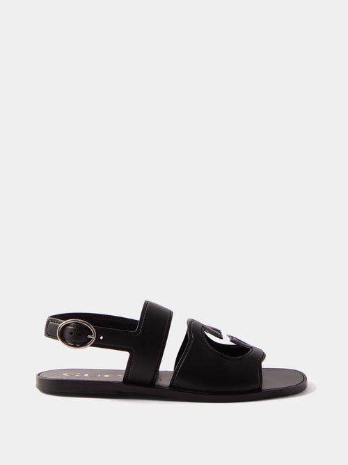 Gucci GG-cutout Leather Sandals
