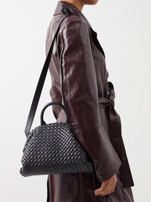 Bottega Veneta – Handle Small Quilted-leather Shoulder Bag – Womens – Black
