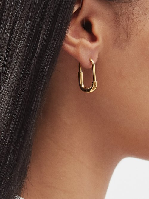 Otiumberg Staple Large 14kt Gold-vermeil Hoop Earrings