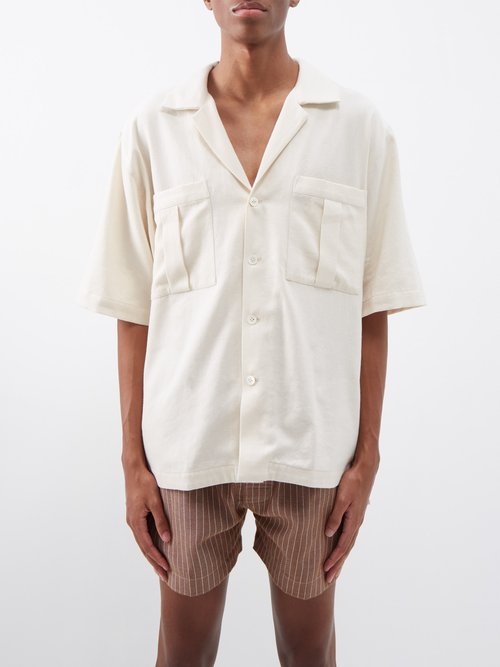 Marrakshi Life Patch-pocket Cotton-canvas Shirt