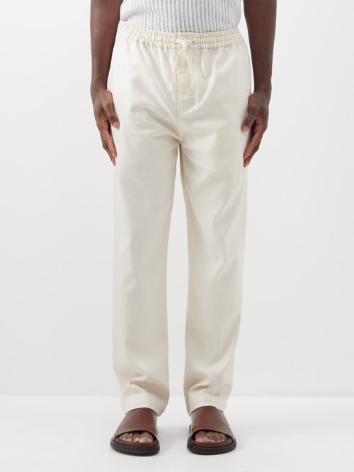 Marrakshi Life Drawstring-waist Cotton-canvas Trousers