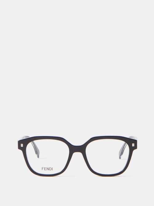 Fendi Eyewear - D-frame Acetate Glasses - Mens - Black