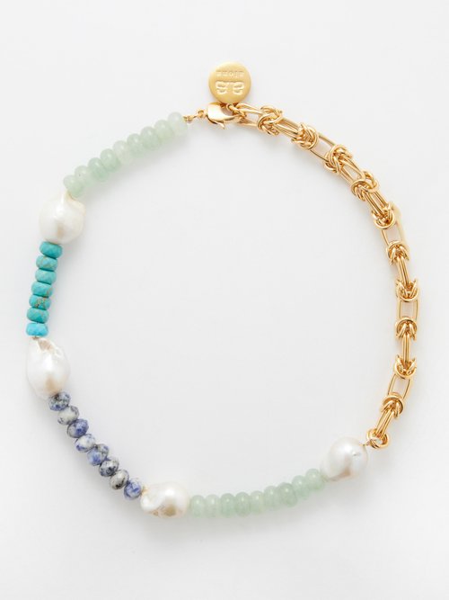 By Alona Savanna Pearl & 18kt Gold-plated Necklace