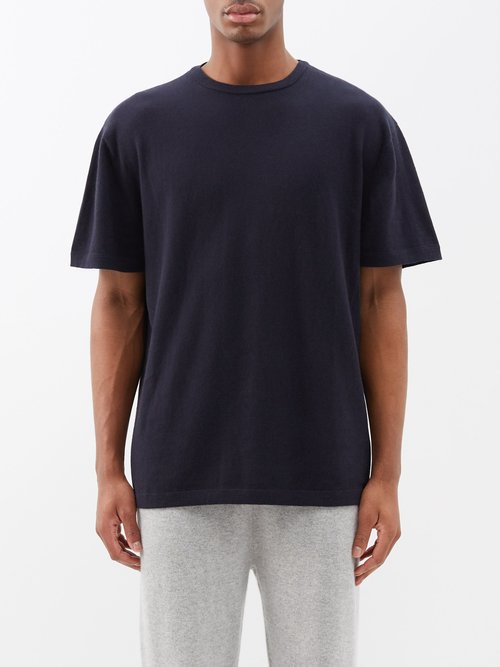 Extreme Cashmere - No.269 Rik Cotton-blend T-shirt - Mens - Navy