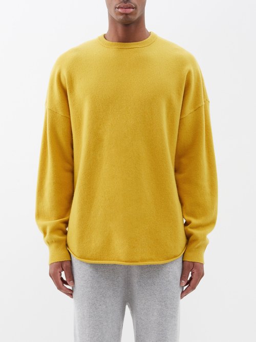 Extreme Cashmere - No.53 Crew Hop Cashmere-blend Sweater - Mens - Yellow