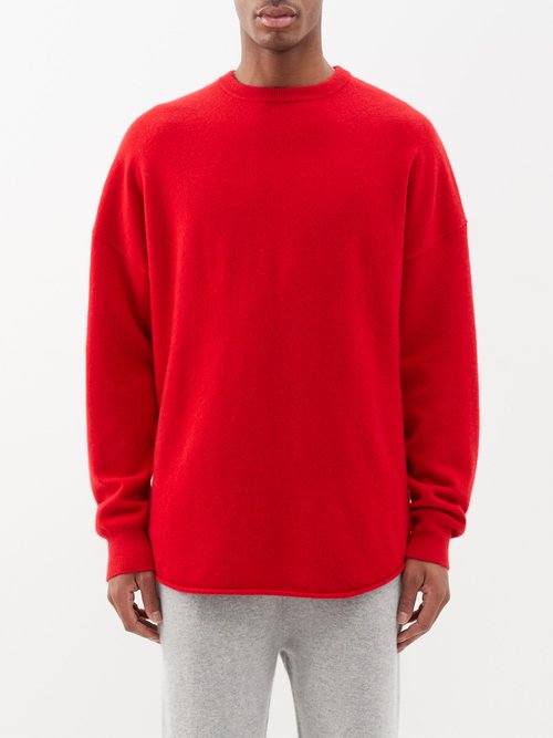 Extreme Cashmere - No.53 Crew Hop Cashmere-blend Sweater - Mens - Red