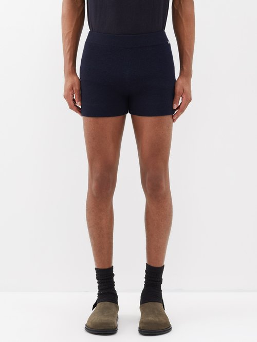 Extreme Cashmere - No.179 Very Cashmere-blend Shorts - Mens - Navy
