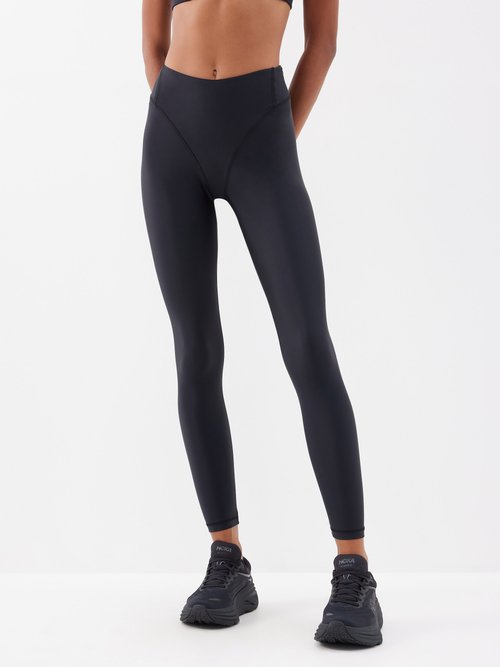 District Vision Waist-pocket Recycled Technical Leggings In Black