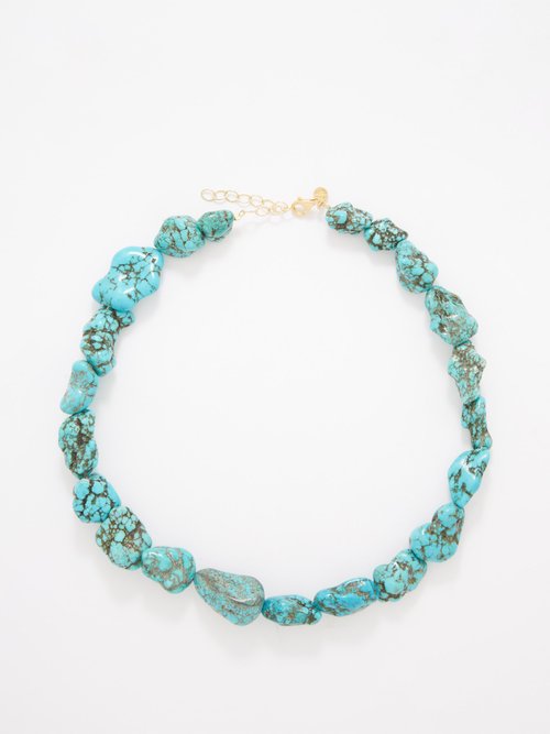 Hermina Athens Howlite Chunky Necklace In Blue