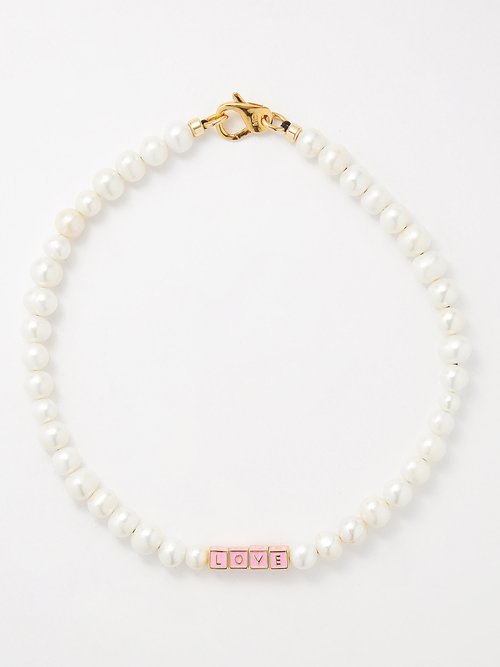 Joolz by Martha Calvo Say Something Pearl & 14kt Gold-plated Necklace