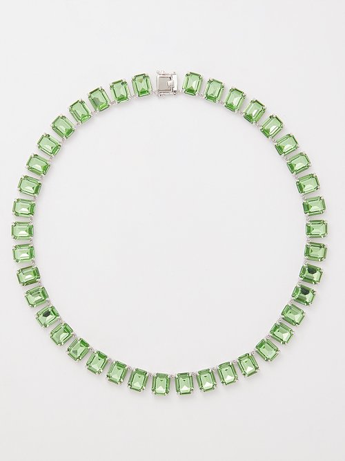 Joolz by Martha Calvo Anna Crystal & Rhodium-plated Necklace