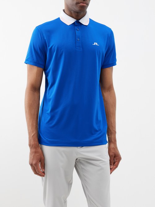 J.Lindeberg Benji Technical-mesh Golf Polo Shirt