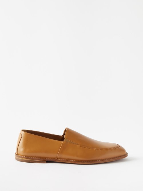 Armando Cabral Balanta Slip-on Leather Loafer In Brown