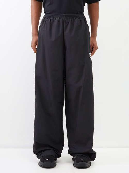 Balenciaga - X Adidas Oversized Track Pants - Mens - Black