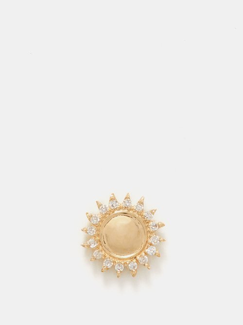 Loquet Sun Diamond & 18kt Gold Charm