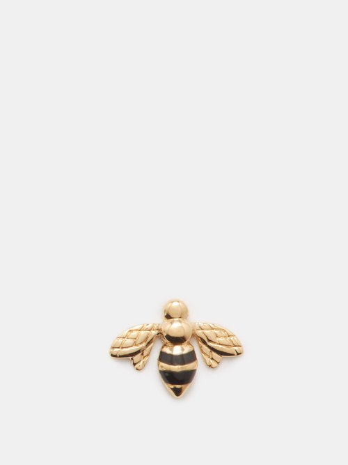 Loquet Bee Enamel & 18kt Gold Charm