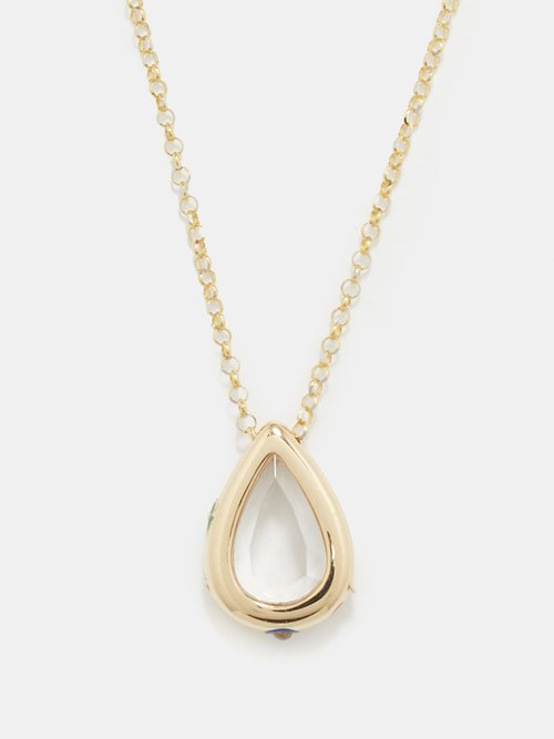 Loquet Felicity Pillow Diamond & Gold Locket Necklace