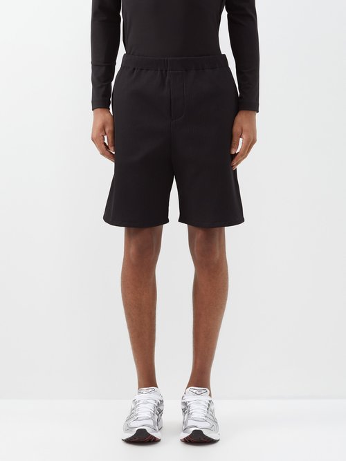 Jacques - Mindful Movement Ribbed-jersey Shorts - Mens - Black