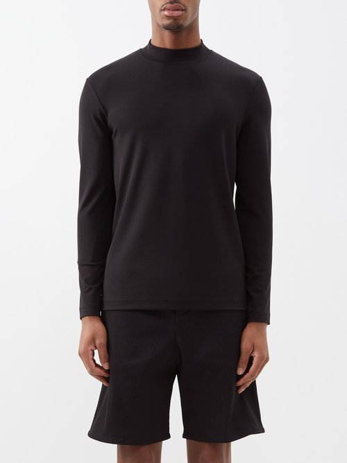 Jacques - Mindful Movement Stretch-jersey Top - Mens - Black