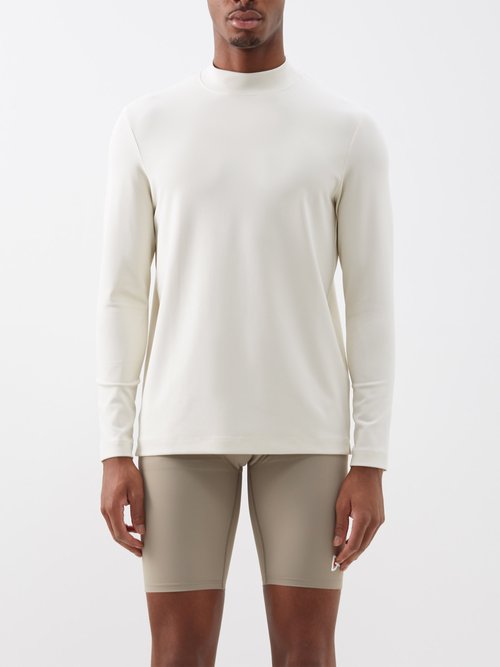 Jacques - Mindful Movement Mock-neck Technical Top - Mens - White