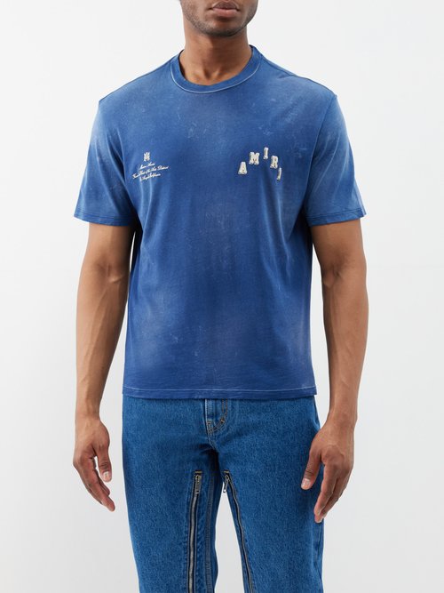 Balenciaga Marine Blue Dry Cleaning T-Shirt - NOBLEMARS