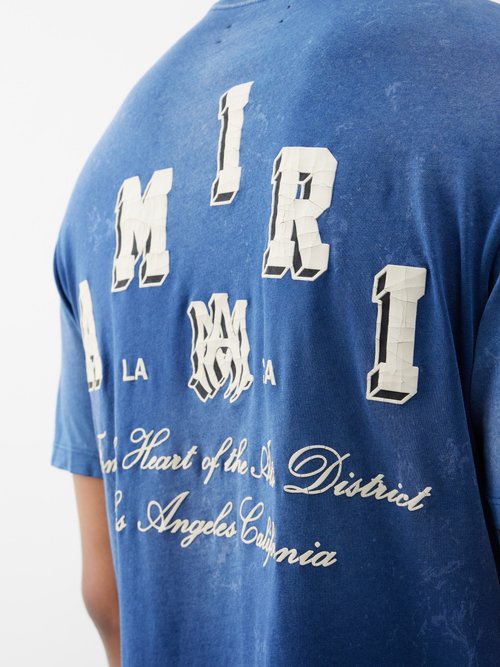 Balenciaga Marine Blue Dry Cleaning T-Shirt - NOBLEMARS