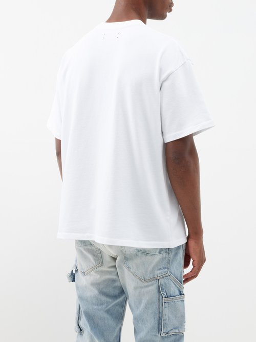 T-shirt Amiri White size S International in Cotton - 24027388