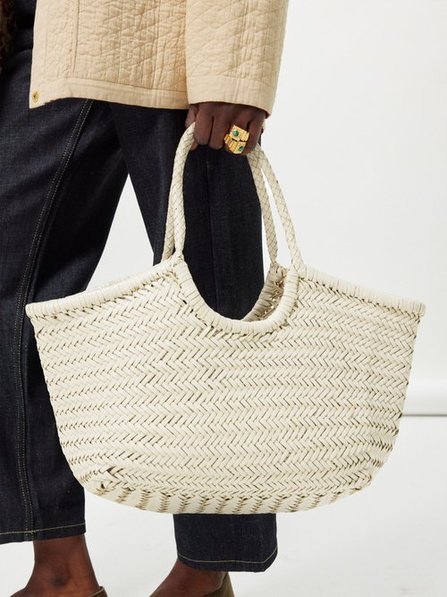 DRAGON DIFFUSION Nantucket large woven leather tote