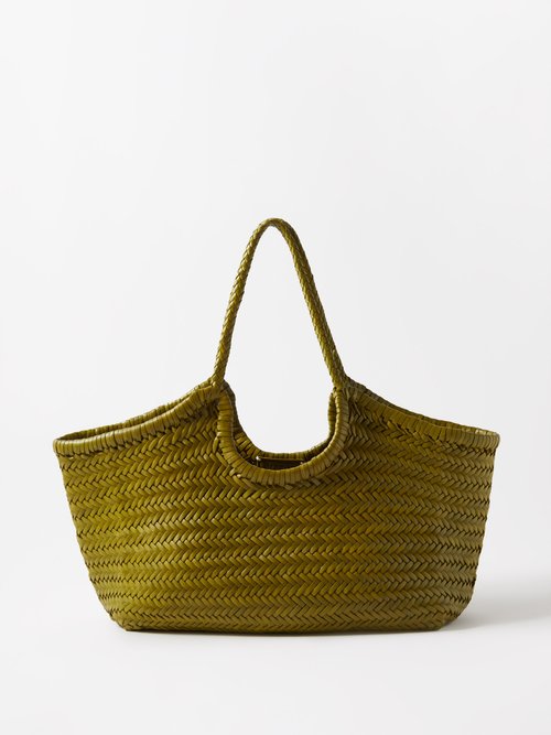 Dragon Diffusion Nantucket Large Woven-leather Basket Bag