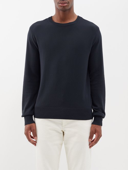 rag & bone - nolan cotton-blend sweatshirt mens black