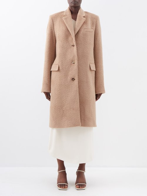 Olea belted camel hair coat