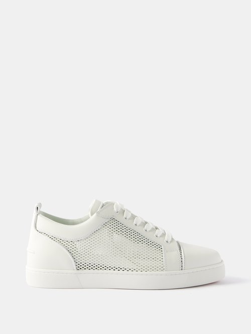 Christian Louboutin Men's AC Louis Junior Orlato Leather Low-top Sneakers