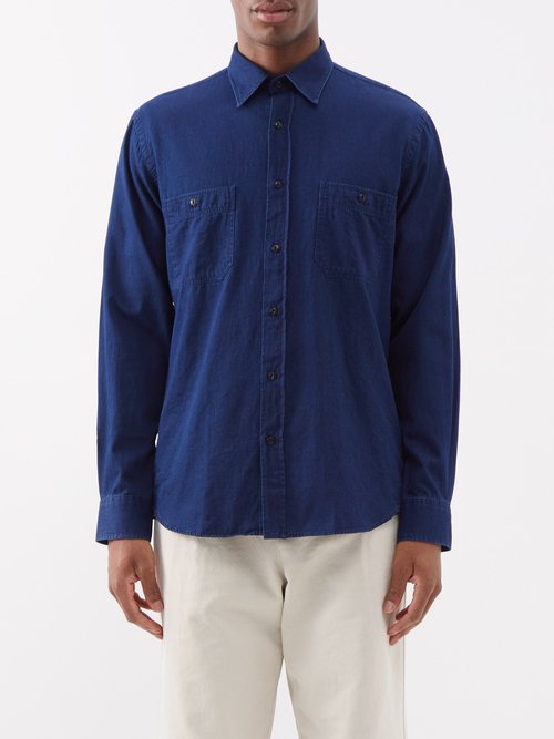 Hartford Patch-pocket Cotton Shirt