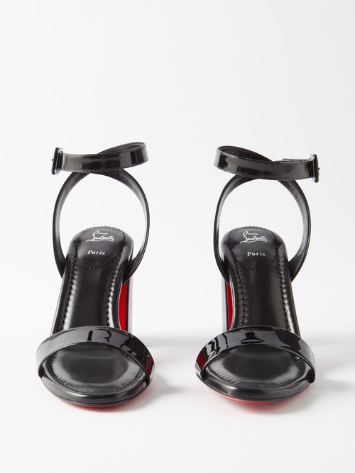 Pink Mafaldina Zeppa 120 patent-leather wedge sandals, Christian Louboutin