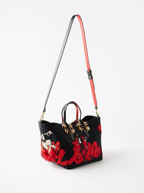 Christian Louboutin X Rossy De Palma Flamencaba Small Embroidered Tote Bag