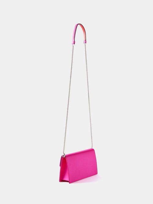 Christian Louboutin Logo Plaque Clutch Bag in Pink