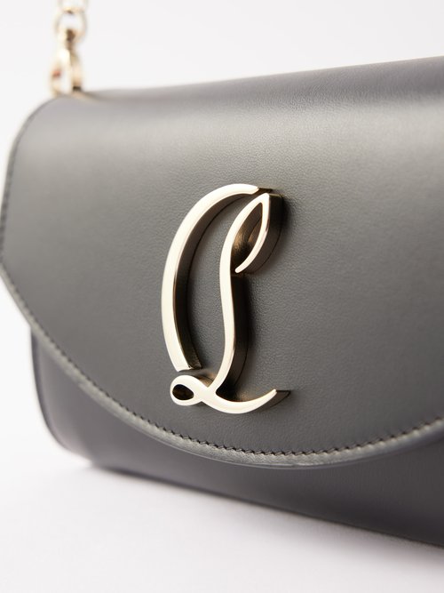 Christian Louboutin Loubicute Clutch Bag in Black Leather with