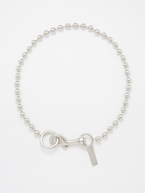 Balenciaga - Skate Ball Chain Necklace - Mens - Silver