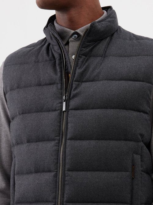 MooRER Oliver Wool-blend Quilted Down Gilet | Smart Closet